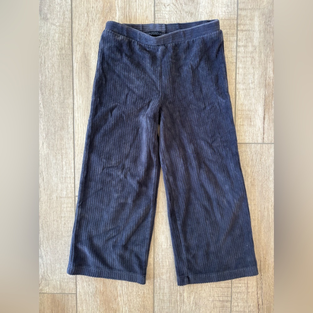 Girls tea collection cropped corduroy wide leg pants